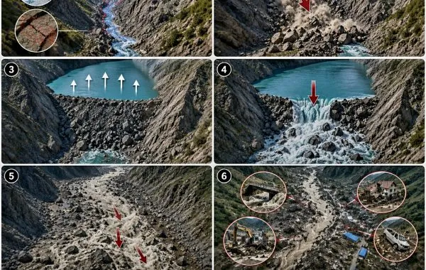 Torrent of Ruin in the Himalayas