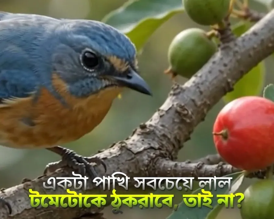 টমেটো এত লাল হলো কেন? 🍅🐦