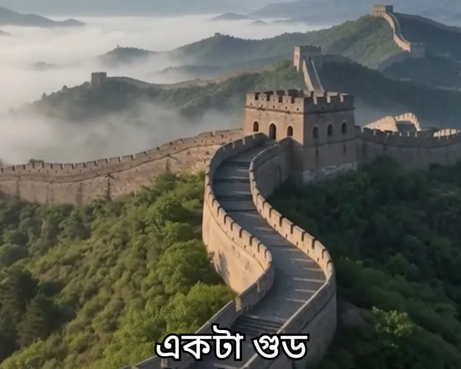 চীনের মহাপ্রাচীরে ভাতের আঠা! 🍚🧱